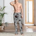 thumbnail image 2 of Naloa Spiders Pajama Pants Men, PJ Bottoms, Sleep & Lounge Pants-Small, 2 of 6