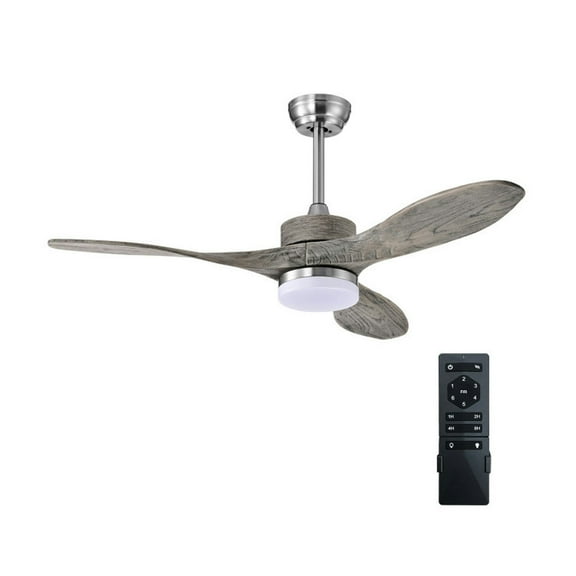 GVN Ceiling Fans, Small Indoor Ceiling Fan,48 Inch Wood Ceiling Fan with LED Lights and 6 Speed Levels