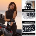 thumbnail image 5 of Dream Apparel Rhinestone Belt for Men and Women, Western Cowgirl Cowboy Bling Studded Diamond Belt Faux Leather Belt for Jeans Pants Dress, 5 of 7