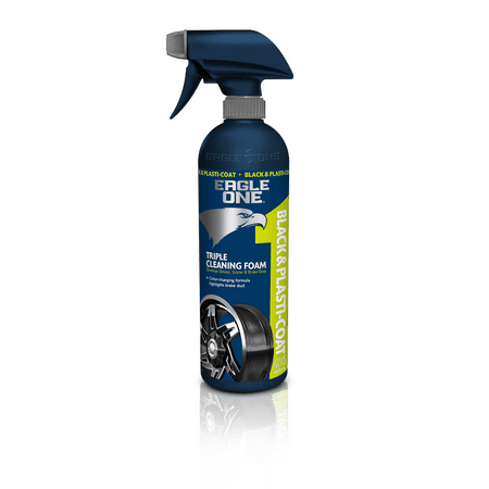 Eagle One Black & Plasti-Coat Wheel Cleaner, Spray