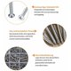 thumbnail image 3 of 400 tornillos autorroscantes, tornillos de cabeza avellanada de acero inoxidable, tornillos autoperforantes de cabeza Torx, tornillos para madera y paneles de yeso con brocas, M3/M3.5/M4,, 3 of 5