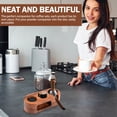thumbnail image 6 of Espresso Tamping Station Wooden Coffee Tamper Station 51/58mm Espresso Tamper Holder with Non Slip Pad for Home Coffee Shop Use, 6 of 10