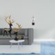 thumbnail image 2 of Estatua de escultura de ciervo,Escultura de ciervo para sala de estar con luz de resina.,Estatua de ciervo para jardín interior,Navidad,San Valentín.,Estatua de arte abstracto,Estatua de arte, 2 of 8