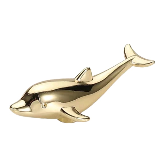 Phlegsive Dolphin Shaped Pull Handle Cabinet Handle Metal Drawer Knob Cupboard Door Knob