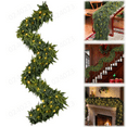 thumbnail image 3 of lajdalh 9ft Pre-Lit Christmas Garland, Artificial Lighted Norfolk Pine Garland with Lights, Battery Operated Garland for Mantle Stairs Table Fireplace Xmas Decorations, 3 of 5