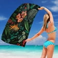 thumbnail image 5 of Yika Beach Blankets Beach Towel Microfiber Beach Towel Super Lightweight Colorful Bath Towel Sandproof Beach Blanket Multi-Purpose Towel For Travel Swimming Pool 30x60, 5 of 6