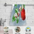 thumbnail image 5 of Christmas Winter Bird Hand Towels, Winter Snow Tree Kitchen Towel Ultra Soft and Absorbent,Decorative Fingertip Face Towel for Bathroom Hotel, 2 PCS, 28.3"x 14.4", 5 of 6