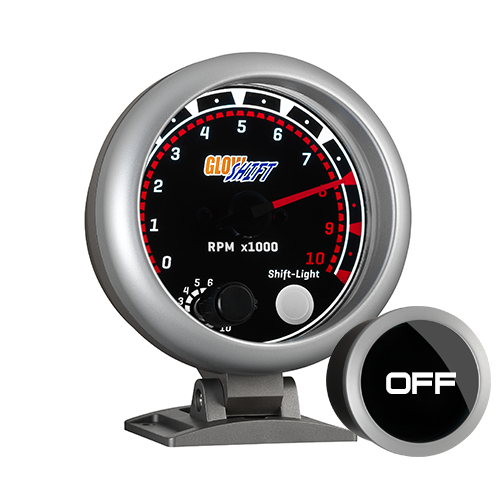 GlowShift Tinted Series 3 3/4" Tachometer with Shift Light Walmart