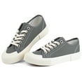 thumbnail image 6 of JENN ARDOR Womens Canvas Shoes Low Tops Lace up Fashion Sneakers, 6 of 7