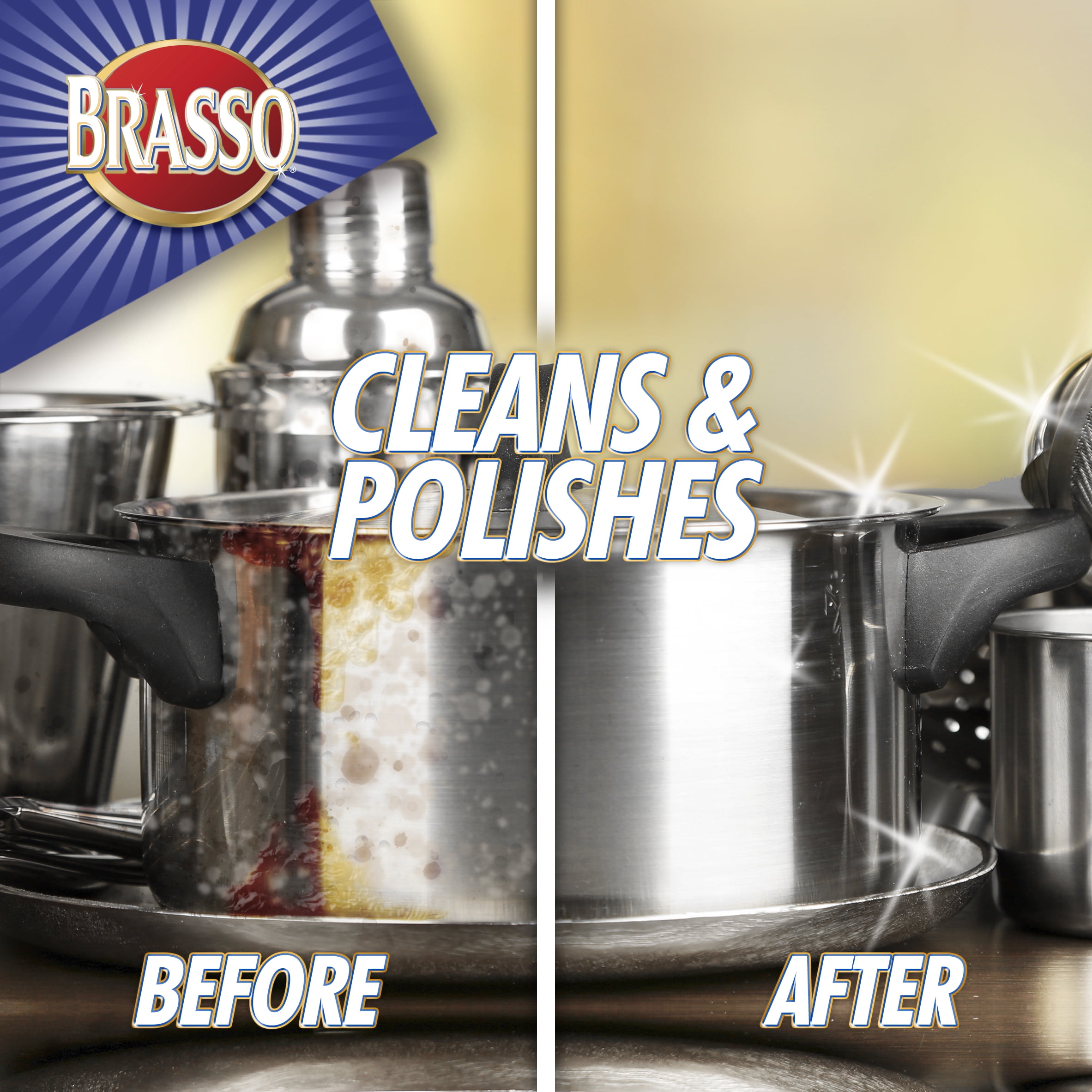 Brasso Multi-Purpose Metal Cleaner and Polish, 142-mL