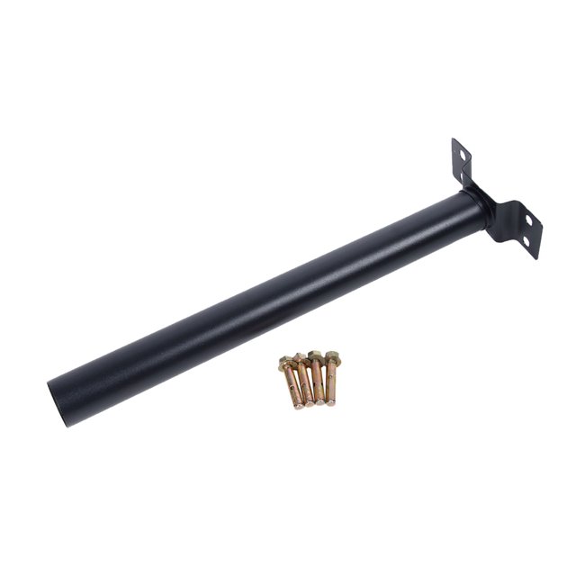 Soporte para lámpara de pared de 50 cm, soporte para farolas de exterior, color negro