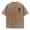 123#Coffee, variant on Men's Vintage Washed Oversized Crew Neck T-Shirt Soft Cotton Palm Tree Sunset Graphic Short Sleeve Summer Beach Casual Top Blue 3XL
