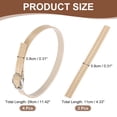 thumbnail image 2 of 2 Pair Replacement Ankle Strap for Heels Detachable High Heels Shoe Straps Adjustable PU Leather Shoe Bands for Loose Shoe Slippers Sandals Anti-Loose, Apricot, 2 of 7