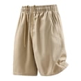 thumbnail image 5 of Havenx 5-Inch Casual Shorts for Men Drawstring Elastic Waist Short with Pockets Stretch Short Pants Summer Lightweight Baggy Soft Lounge Clothing,Earthy Yellow L, 5 of 5