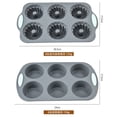 thumbnail image 2 of Kieccall 6 Cavity Silicone Cake Molds Baking Moulds For Cakes For Home Kitchen Cupcake Muffin Baking, 2 of 7