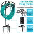 thumbnail image 3 of Garden Hose Holder, Freestanding Water Hose Holder, Detachable Heavy Duty Garden Organized Hanger for Outdoor Yard Lawn, 3 of 7