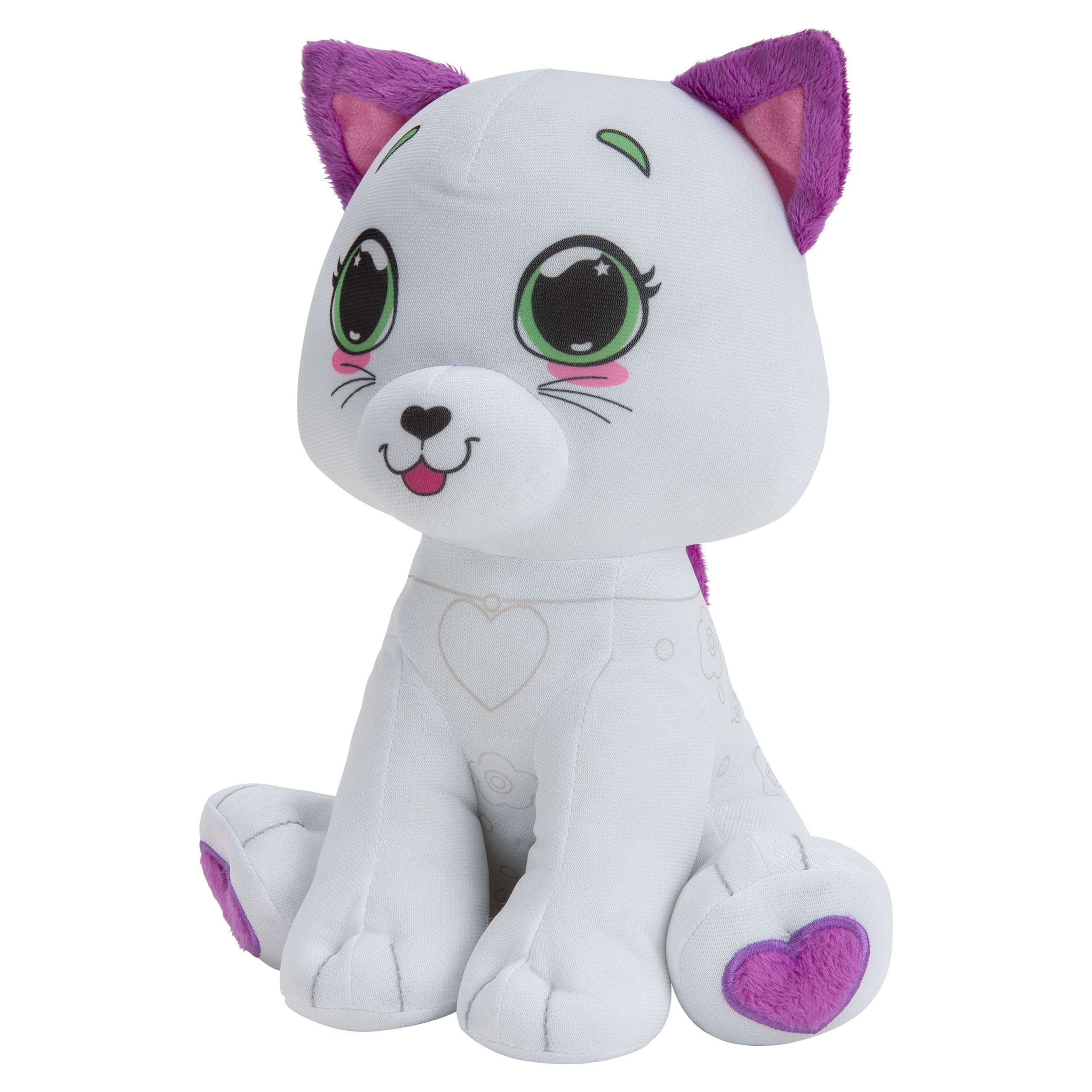 Crayola 12in Plush Deluxe Color N Plush Kitty Walmart