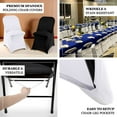 thumbnail image 4 of Efavormart 40 PCS Black Premium Spandex Folding Chair Covers, Stretch Fitted Folding Chair Covers, 4 of 8