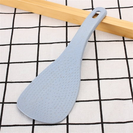 

Cacfwgk Stainless Steel Bowl Wheat Straw Rice Spoon Household Rice Cooker Non Stick Rice Spoon Kitchen Rice Spoon Rice Spatula
