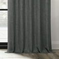 thumbnail image 6 of Dark Gravel Faux Linen Room Darkening Curtain (1 Panel), Dark Gravel, 50W X 120L, 6 of 11