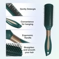 thumbnail image 4 of Pcs Hair Brush Detangling Brush for Women and Men Hair Brush for Straight Curly Dark Green Plastic, 4 of 6