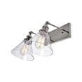 thumbnail image 2 of CWI Lighting Eustis 2 Light Wall Sconce Polished Nickel Finish Home Decor, 2 of 4