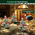 thumbnail image 2 of Solar Powered Christmas Tree Light Outdoor with 40 LEDs Snow Flocked Decor for Yard Garden Pathway Holiday Decoration Auto On/Off(Multicolored), 2 of 6
