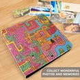 thumbnail image 4 of FORMRS 3 Ring Photo Album 4"x6" Self Adhesive Large Capacity PU Leather Cover, Art City, 4 of 8