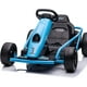 thumbnail image 3 of Historyli Kart de 24 V para niños mayores de 8 años, coche de carreras de 8 mph con música, color azul, 3 of 6