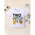 thumbnail image 2 of Bagilaanoe Toddler Baby Boys Girls T-Shirts Letter Print Short Sleeve Tees 18M 24M 3T Kids Summer Casual Tops, 2 of 9