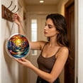 thumbnail image 6 of Acrylic Jigsaw Puzzle Suncatcher-Galactic Colorful Birds, Stained Glass Window Hanging, Home Decor Creative Mom Gifts, Birthday Gifts for Women,Wife, Sisters, Aunt, Besties 7.4in, 6 of 6