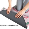 thumbnail image 3 of Strawberry Plants Fruit Dessert Milk Hot Yoga Mat Towel Non Slip for Hot Yoga - Quick-Drying Yoga Mat Cover with 4 Corner Pockets with Travel Bag - Hot Yoga Towel Non Slip 70"x26", 3 of 6
