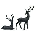 thumbnail image 3 of Leutsin Blow Mold Deer Outdoor Christmas Decoration - Elegant Deer Statues Christmas Tabletop Decorations,Ideal for Mantel Living Room Bedroom Office,Matte Texture,Black,Set of 2, 3 of 7