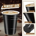 thumbnail image 2 of JJEAN-100 Pack 16 oz Black Plastic Cups for Party, Heavy Duty Black Disposable Cups Graduation Cups Bulk for Halloween Wedding Birthday Festive Celebrations Wine Beer Beverage, 2 of 4