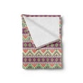 thumbnail image 2 of Aztec Soft Flannel Fleece Throw Blanket, Vibrant and Pattern of Horizontal Orient Aztec Motifs, Cozy Plush for Indoor and Outdoor Use, 50" x 60", Multicolor, by Ambesonne, 2 of 5