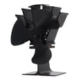 thumbnail image 3 of Wood Stove Fan, Silent Circulating Warm Air High Temperature Resistance Heat Powered Stove Fan Professional  For Log, 3 of 8