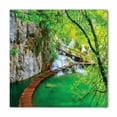 thumbnail image 1 of Waterfall Bandana, Cascade Trees Greenery, Unisex Head and Neck Tie, by Ambesonne, 1 of 2