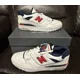 thumbnail image 2 of NEW BALANCE 550 MEN'S SIZE 12 SNEAKERS SHOES BB550ESD 100 White Red Blue NEW, 2 of 5