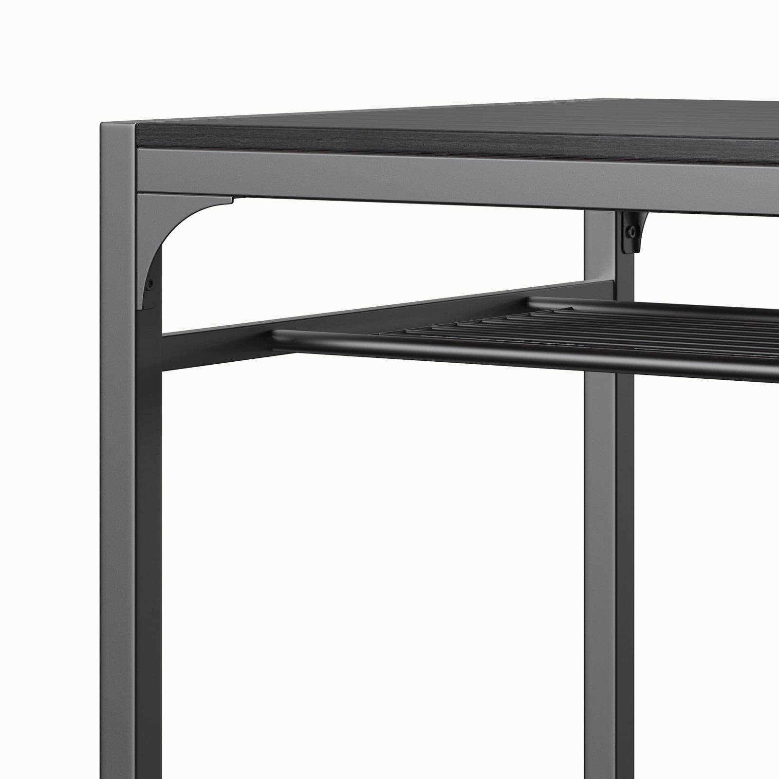 Asofer 4 Piece Dining Table Set for 4 with 2 Chairs & Bench, Kitchen Table with Storage Rack, Space Saving Dining Set for Small Space, Apartment, Black