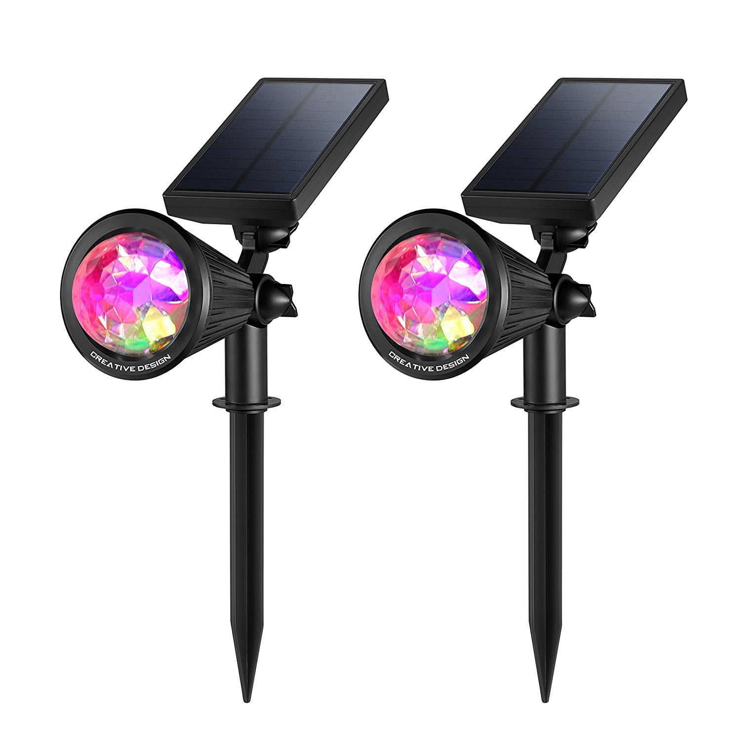 Creative Design Led Outdoor Solar Spotlight Multi Colored 4 Creative Design Led Outdoor Solar Spotlight Multi Colored 4 Adjule Landscape Lighting Waterproof Wall Light For Garden Decorations