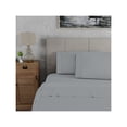 thumbnail image 3 of Refurbished Color Sense 300-Thread Count Cotton Sateen Bed Sheets, Wrinkle Resistant, True Grip Fit Technology, Soft Gray, Twin, 3-Piece Set, 3 of 4