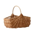 thumbnail image 3 of figatia Gift Basket Empty Picnic Basket Christmas Parties Bbqs Thanks Giving with Handle Wedding Easter Birthday Wicker Picnic Basket 31cmx20cmx26cm, 3 of 7
