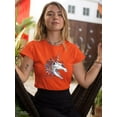 thumbnail image 2 of Unicorn Skull Neighing T-Shirt Women -Smartprints Designs, Female 5X-Large, 2 of 4