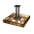 thumbnail image 6 of Meyda Tiffany 194822 Mission Prime 4 Light 31" Wide Semi-Flush Square Ceiling Fixture -, 6 of 7