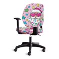 thumbnail image 2 of FKELYI Office Chair Slipcover for Backrest & Cushion Seat 2 Pcs Funny Santa Claus Star Print Swivel Computer Chair Cover Breathable Soft Armchair Protector, 2 of 7