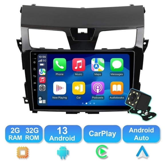 Android 13 Car radio for Nissan Altima 2013-2015 Multimedia Stereo Wireless Carplay Android Auto Autoradio Navigation GPS WIFI Mirror link Camera FM BT 2 32G