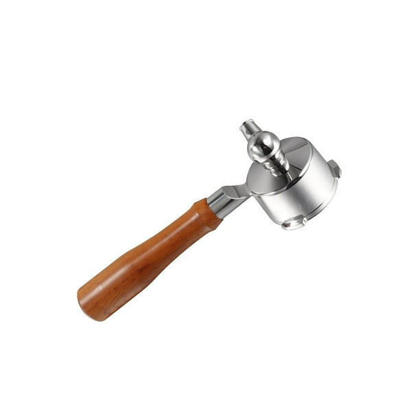 Yuarrent Mango para máquina de café, portafiltro antideslizante de boca única, 51mm, herramienta para hacer polvo de tres orejas, accesorios de agarre Juegos de servir café y té Tipo 2 Yuarrent HA064522-02