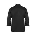 thumbnail image 2 of inhzoy Chef Jacket for Men Women Long Sleeve Kitchen Cooking Hotel Kitchen Work Uniform Black L, 2 of 7