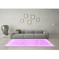 thumbnail image 3 of Ahgly Company Indoor Round Oriental Purple Traditional Area Rugs, 3' Round, 3 of 4