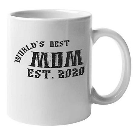 World's Best Mom. Est 2020. Special Occasion Presents And Coffee & Tea Gift Mug For Mommy, Soon To Be A Mother, Mama Hero, Bestest Sister And Sexy Moms (Best Sexy Boobs In The World)